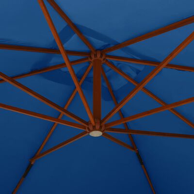 vidaXL konsooldisainiga päikesevari, teraspost, 300x400 cm taevasinine