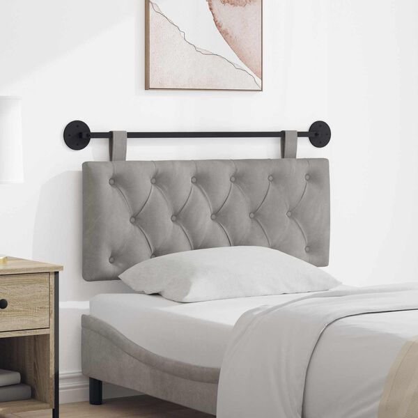 vidaXL Rippuv Peatoe Seinale kinnitatav Helehall 110 x 55 x 7 cm Samet