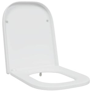 vidaXL Tualettsari Valge 47,5 x 35 x 3,6 cm Duroplast