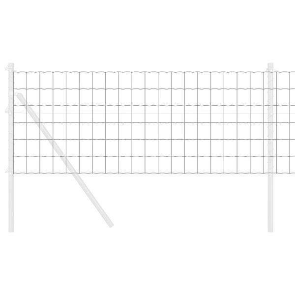 vidaXL Euroopa aed Hall 0.8 x 10 m PVC-kaetud raud