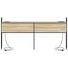vidaXL S&auml;ilitusega peatoed laadimisjaamaga riiuliga Sonoma tamm 180 cm