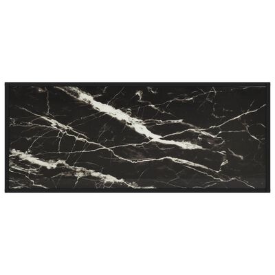 vidaXL kohvilaud, must, marmorklaas, 120 x 50 x 35 cm