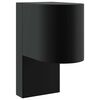 vidaXL V&auml;line seinalamp Must 12 x 7 x 15 cm Roostevaba teras