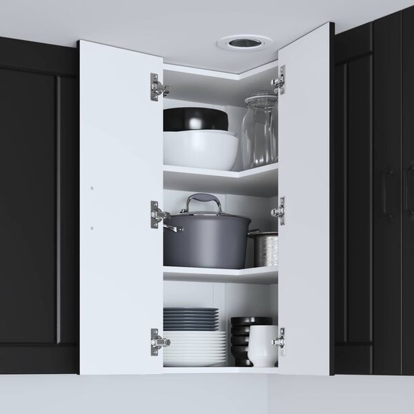 vidaXL K&ouml;&ouml;gikapp Must 57 x 57 x 80 cm Tehispuit