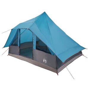vidaXL Tipi telk katusega ladustamisega Sinine 364 x 281 x 257 cm taft