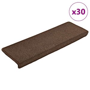 vidaXL trepimatid 30 tk 65 x 21 x 4 cm kohvipruunid ristk&uuml;likukujulised servad
