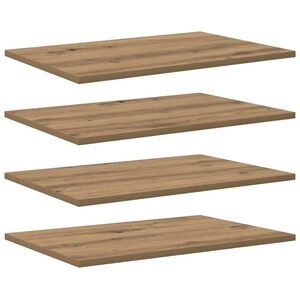 vidaXL Raamatute riiuli plaat 4 pcs Pruun 60 x 40 x 1,5 cm Tehispuit