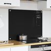 vidaXL K&ouml;gi Splashback Must 80 x 60 cm karastatud klaas