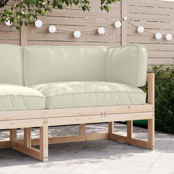 vidaXL Pallet padjakomplekt 3 pcs cream Oxfordi kangas