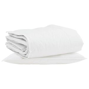 vidaXL Talve tek padjaga 2 pcs Valge Down Feather