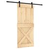 vidaXL Libisev uks 90 x 210 cm Tahke m&auml;nnipuit (t&ouml;&ouml;tlemata)