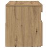 vidaXL 2-osaline LED-tuledega telerikapi komplekt Artisan Oak