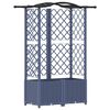 vidaXL T&otilde;stetud Padi Kase ja Katusega Hall 122 x 40 x 141 cm PP