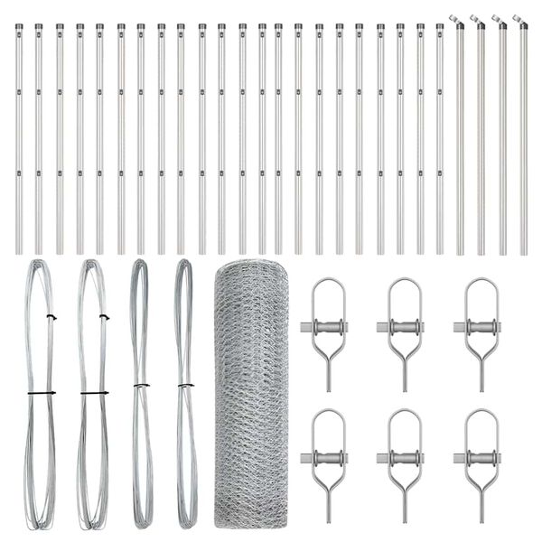 vidaXL Aiapost H&otilde;bedane 50 x 0,5 m (25 mm v&otilde;rk) Teras