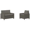 vidaXL Diivanikomplekt 2 pcs Helehall kangas