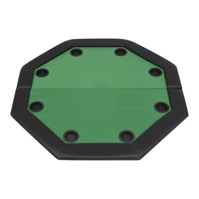vidaXL kokkupandav pokkerilaud 8 mängijale, kaheksanurkne, roheline