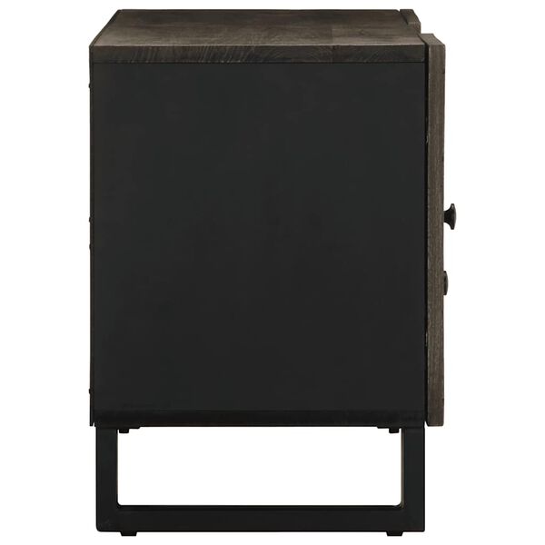 vidaXL telerialus, must, 105x33x46 cm, mangopuit