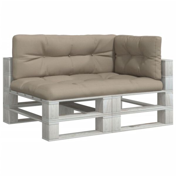 vidaXL euroaluse istmepadjad 3 tk, pruunikashall, kangas