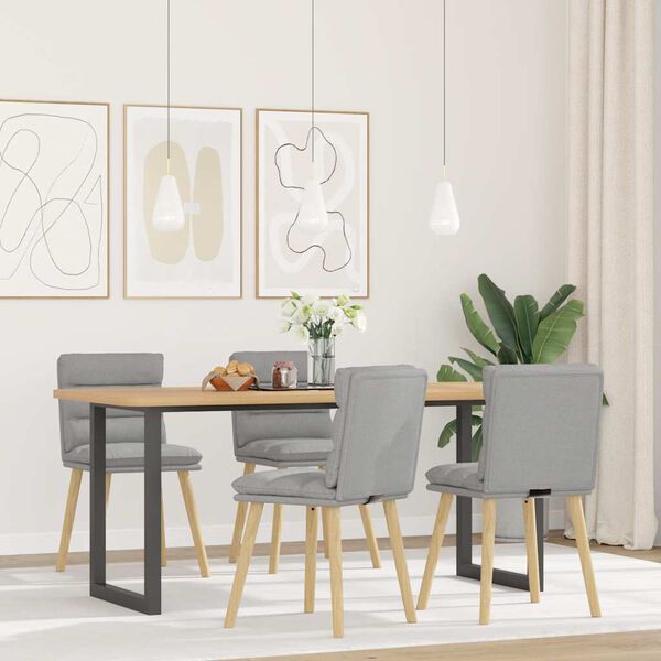 vidaXL s&ouml;&ouml;gitoolid 4 tk, pilvehall, kangas