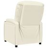 vidaXL reguleeritava seljatoega tugitool, kreemjasvalge, kunstnahk