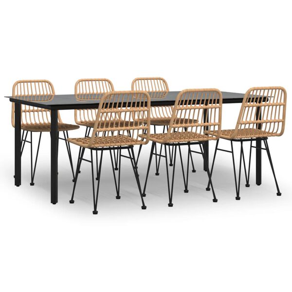 vidaXL 7-osaline aiam&ouml;&ouml;bli komplekt, pol&uuml;rotang