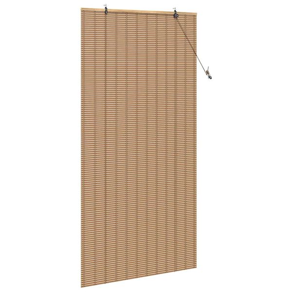 vidaXL Rulookardin kardinatega Loodus 100 x 220 cm Bambus