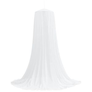 vidaXL S&auml;&auml;sev&otilde;rk voodi jaoks 3 tk 156 mesh Valge ⌀56 x 220 cm