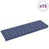 vidaXL Iseliimuvad treppimatid Triibuline 15 pcs Sinine 65 x 21 x 4 cm