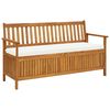 vidaXL hoiupink padjaga 148 cm, akaatsiapuit