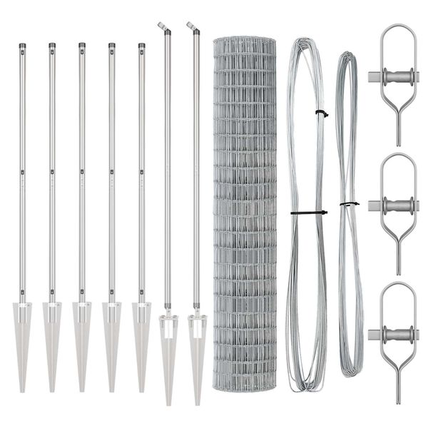 vidaXL Aed koos postiga H&otilde;bedane 1,5 x 10 m Teras