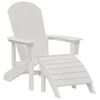 vidaXL Adirondack tool Valge 82 x 74 x 92 cm HDPE