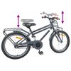 vidaXL Laste Bike 18 Tolli 5-7 aastastele Tumehall