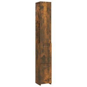 vidaXL vannitoakapp, suitsutatud tamm, 25x26,5x170 cm, tehispuit