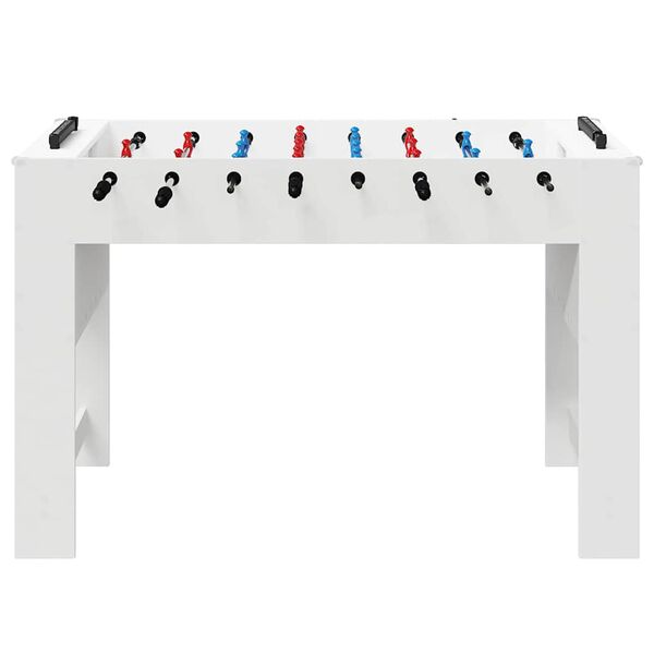vidaXL Foosball laud Valge 125 x 60,5 x 80 cm Tehispuit