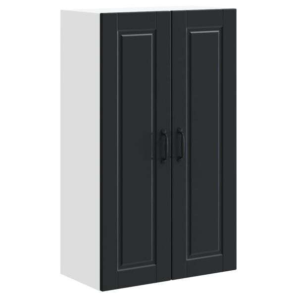 vidaXL Köögikapp riiuliga uksega Must 60 x 31 x 100 cm Tehispuit