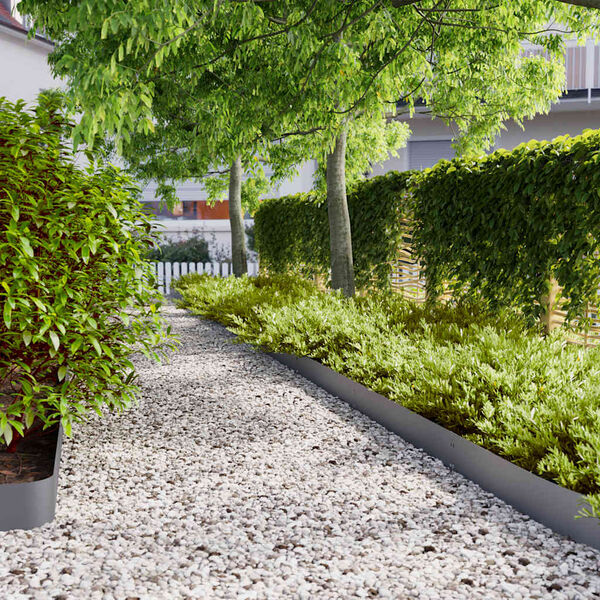 vidaXL muru&auml;&auml;red 50 tk antratsiit 15x103 cm k&uuml;lmvaltsitud teras