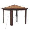 vidaXL Gazebo ilma k&uuml;lgseinata 2,6 x 2,6 m Bež ja pruun