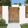vidaXL aiavärav 85 x 125 cm corten terasest murukujundusega