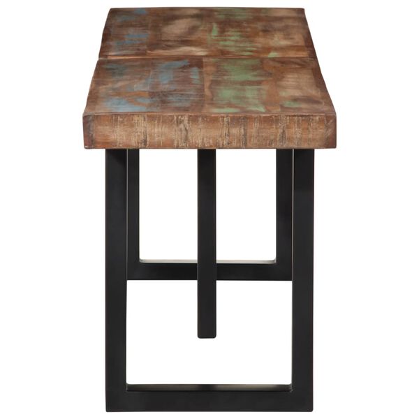 vidaXL pink, 160 cm, taastatud puit ja teras