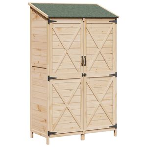 vidaXL Aiashed Naturaalne 106 x 56 x 176,5 cm Tugev kuusepuit