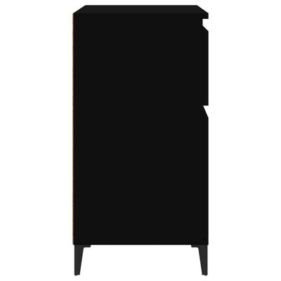 vidaXL puhvetkapp, must, 60 x 35 x 70 cm, tehispuit