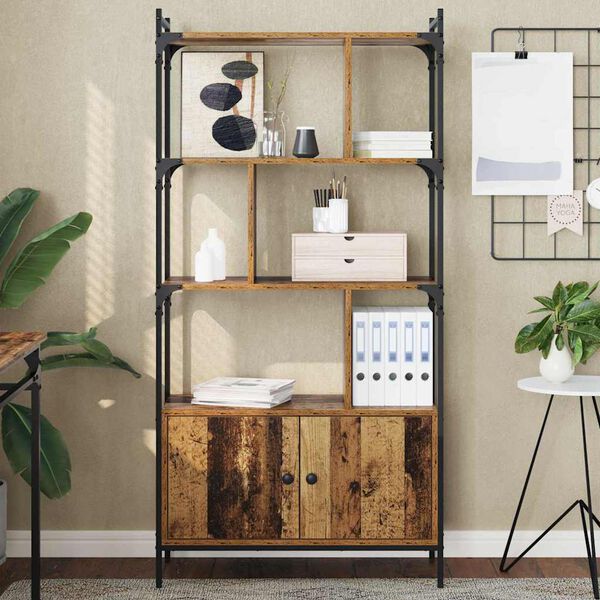 vidaXL Raamatukapp Tehispuit