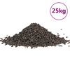 vidaXL basalt kivim, 25 kg, must, 5-8 mm