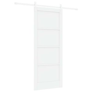 vidaXL Libisev uks ORKDAL Valge 83 x 202 cm Toekas m&auml;nnipuit