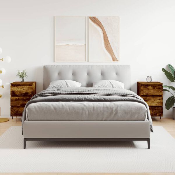 vidaXL &ouml;&ouml;kapid 2 tk, suitsutatud tamm, 40 x 35 x 69 cm, tehispuit