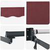 vidaXL Elektriline L&uuml;kandvarikatus Burgundia Punane 2,5 x 2 m
