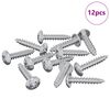 vidaXL Puidust Kruvid 12 pcs H&otilde;bedane M3,5 x 20 mm Teras