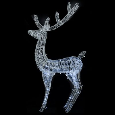 vidaXL XXL jõulu põhjapõdrad, 250 LEDiga, 3 tk, 180 cm, külm valge