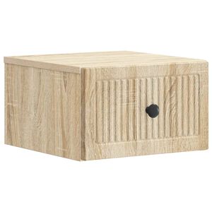 vidaXL Seinale kinnitatav &ouml;&ouml;tis sahtliga Sonoma tamm 33 x 34,5 x 20 cm