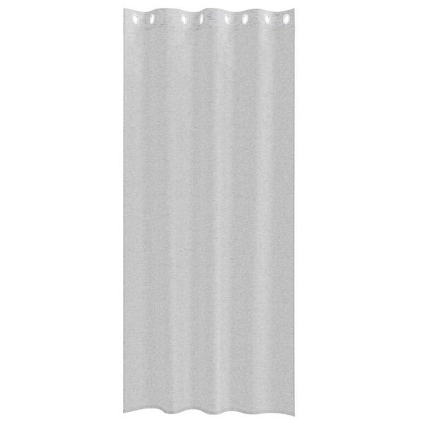 vidaXL Voile Kardin kardinatega 2 pcs Helehall 225 x 140 cm Polüester
